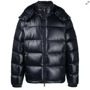 Mens Ralph Lauren Navy Puffer Sz Xl With Hood Flint $495.00